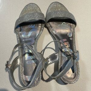 Sam Edelman Circus sparkly silver sandals